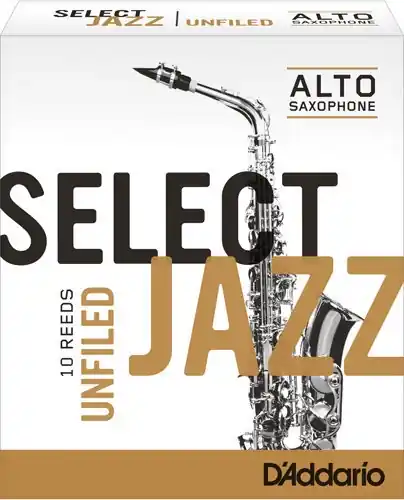 D‘Addario Select jazz unfiled force 2 Soft - boîte de 10 anches pour saxophone alto Authentique
