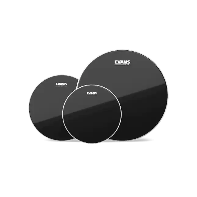 Evans Set 3 peaux pour Toms (10", 12", 16") - noir Expédition Rapide