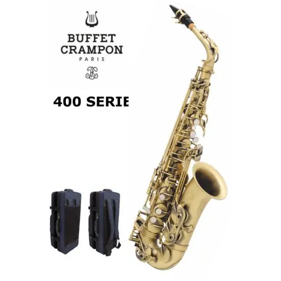 Buffet Crampon BC8401-4 - saxophone alto brossé avec étui sac à dos Commander Maintenant