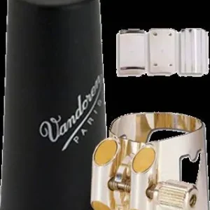 Prix Bas Vandoren Optimum LC04P Ligature avec couvre-bec plastique pour clarinette basse