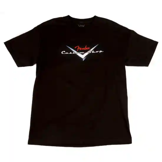 Fender T-shirt Custom Shop Original Logo Black S Achetez Aujourd'hui