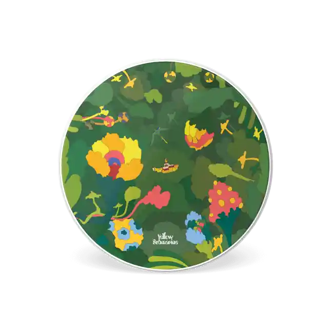 Offre Limitée Evans Yellow Submarine Resonant Bass Drumhead, Primrose Prairie, 22 inch