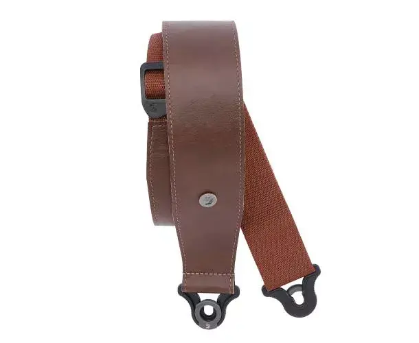SANGLE EN CUIR COMFORT AUTO LOCK POUR GUITARE, MARRON Marque