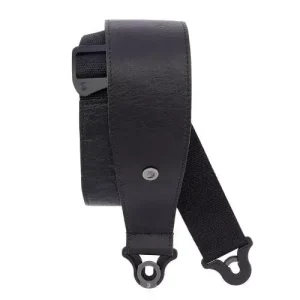 Soldes SANGLE EN CUIR COMFORT AUTO LOCK POUR GUITARE, NOIR