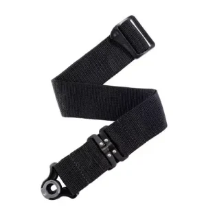 SANGLE PIVOTANTE AUTO LOCK POLYPRO POUR GUITARE, NOIR Super Prix