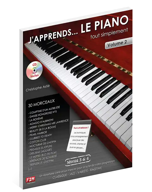 F2M EDITIONS Le piano tout simplement volume 2 Astié Nouvelle Collection