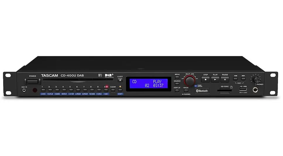 Tascam CD-400UDAB Lecteur CD/SD/USB 1U avec BLUETOOTH et DAB+ FM Quantité Limitée