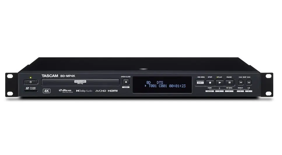 Dernière Chance Tascam BD-MP4K BLU-RAY et Lecteur Multimédia 4K