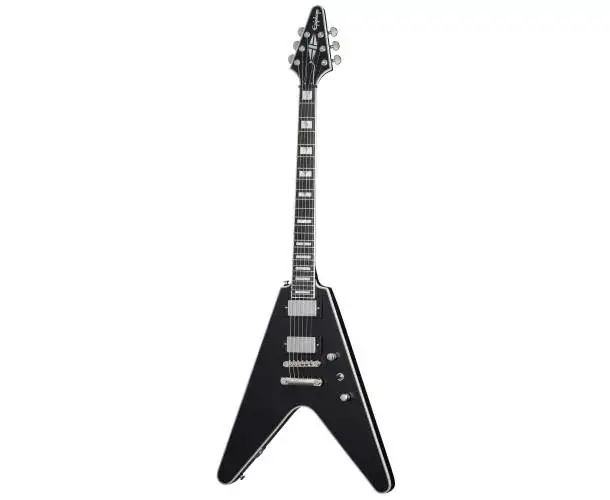 Produit De Marque FLYING V PROPHECY LEFT-HANDED INCL. PREMIUM GIG BAG AGED JET BLACK METALLIC