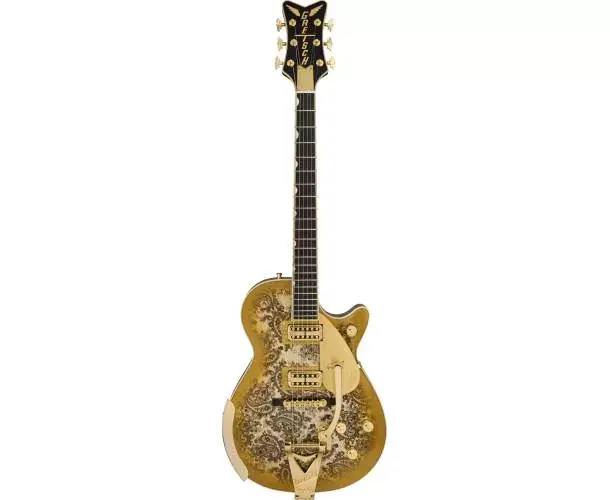Commande En Gros G6134TG LIMITED EDITION PAISLEY PENGUIN™ WITH STRING-THRU BIGSBY®, EBONY FINGERBOARD, GOLD PAISLEY