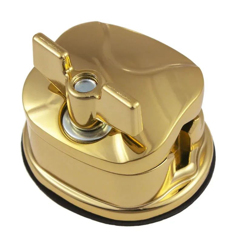 SPAREDRUM Coquille Pied Tom Basse Carre "Deluxe" 50mm Gold Paiement Sécurisé