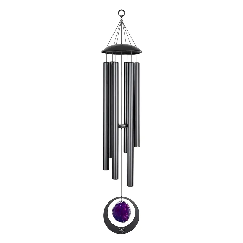 MEINL SONIC ENERGY Chime Pruple Agate Meditation 50"- A-Maj- Black Produit De Marque