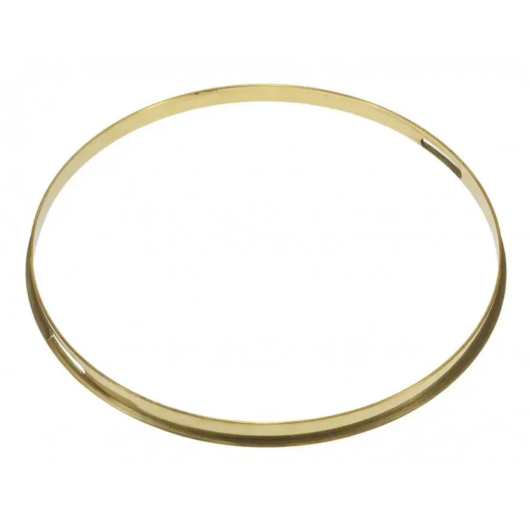Paiement Sécurisé SPAREDRUM Cercle 14" Timbre Simple Flange 2.3mm Laiton Brut