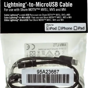 Shure AMV-LTG15 Câble micro USB Lightning 38 cm Acheter En Ligne