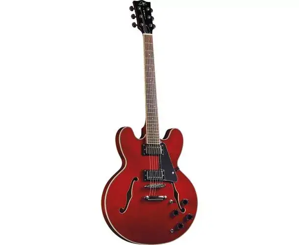 HOLLOWBODY - TYPE HOLLOWBODY DOUBLE CUT - CHERRY RED Super Prix