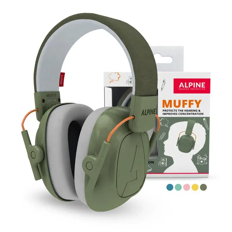 Expédition Rapide ALPINE Casque Muffy Kids Vert - Kaki