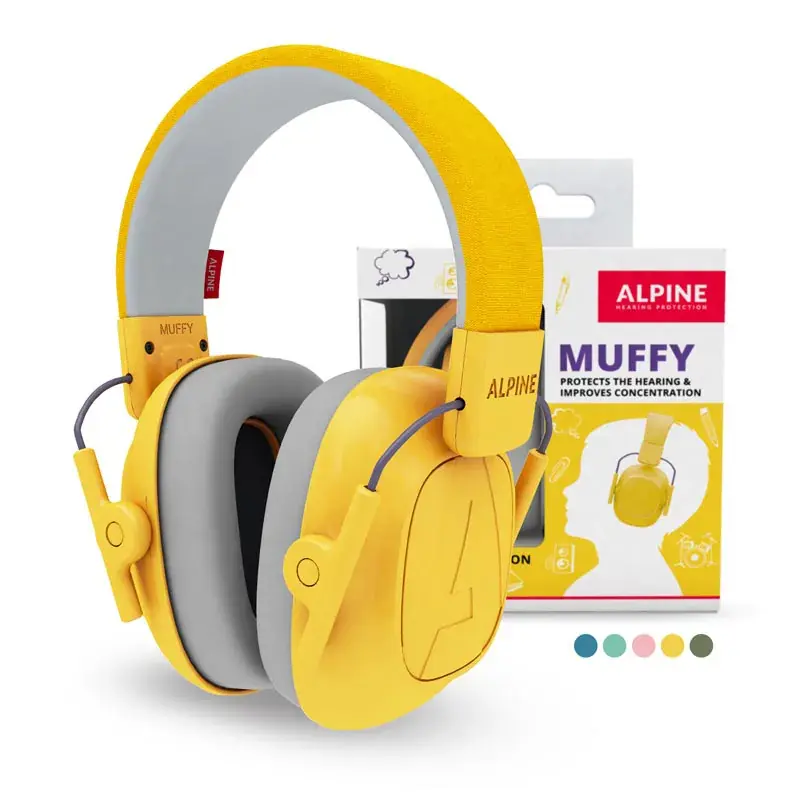 ALPINE Casque Muffy Kids - Jaune Quantité Limitée