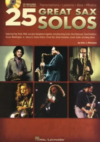 Livraison Express Hal Leonard Partition+CD - 25 Great Sax Solos