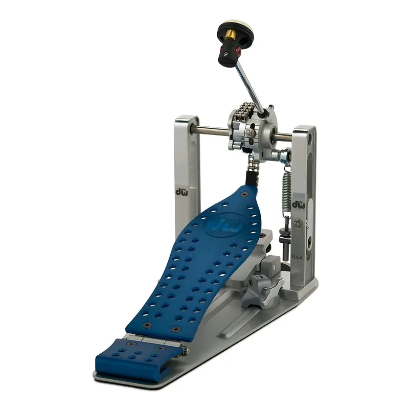Authentique DW CPMCDBL Pedale Grosse Caisse Simple MFG Chain Drive Cobalt