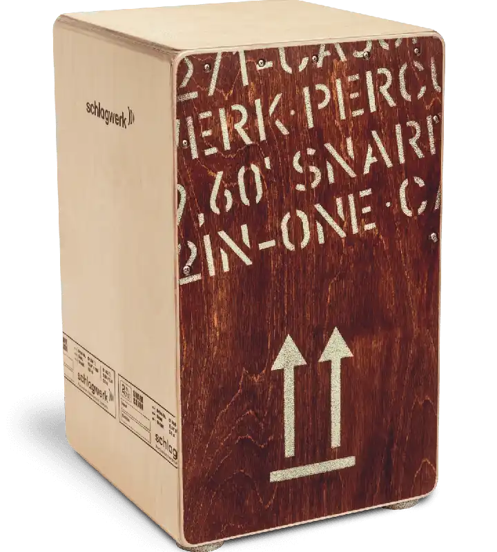 Pas Cher Schlagwerk Cajon Bouleau - large rouge