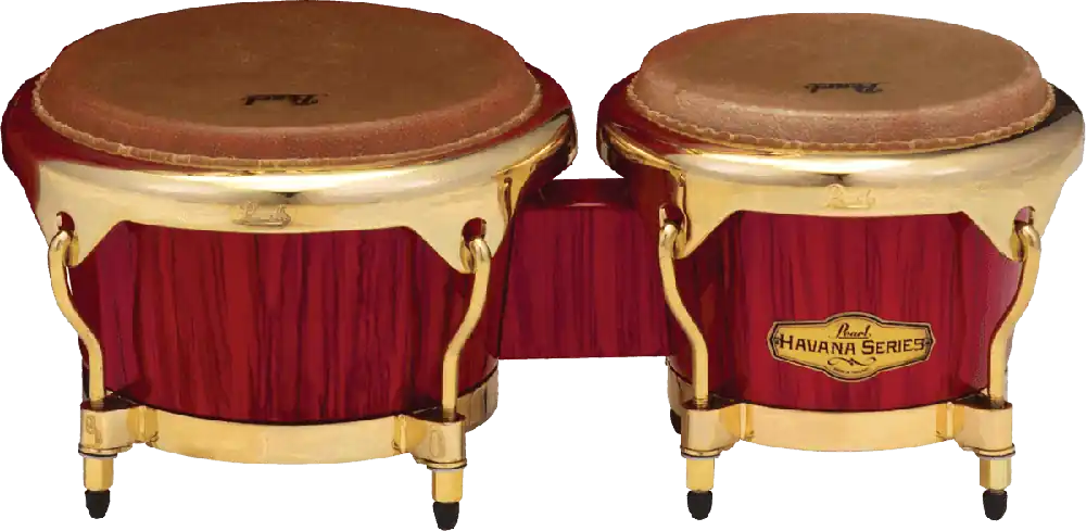 Must-Have Pearl Drums PBF300HV-651 Bongos Havanas 7"& 9" Red Tiger Stripe