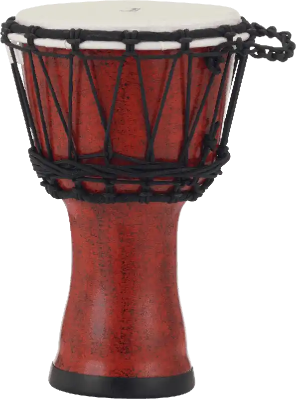 Pearl Drums PBJVR7-699 Djembé Rope Tuned - 7" Molten Scarlet Satisfait Ou Remboursé