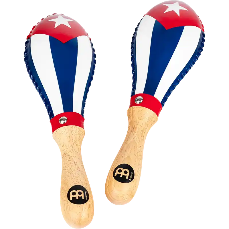 Expédié Aujourd'hui Maracas Meinl Rawhide Traditional - Cuba Flag