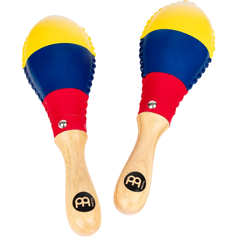 Maracas Meinl Rawhide Traditional - Colombia Flag Affaire À Saisir