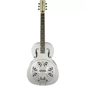 Authentique G9221 BOBTAIL™ STEEL ROUND-NECK A.E. STEEL BODY SPIDER CONE RESONATOR GUITAR FISHMAN NASHVILLE RESONATOR PICKUP