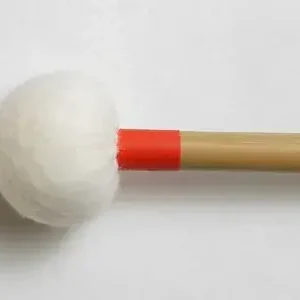 VIBRAWELL ET2 Mailloche Timbale Bamboo Blanche Medium Feutre 30mm Vente Directe
