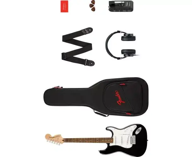 AFFINITY SERIES STRATOCASTER MUSTANG MICRO PACK LAUREL FINGERBOARD BLACK GIG BAG HD9 US CA EU AU JP Top Vente