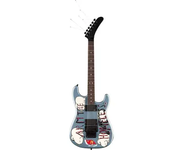 Solde PRESENTS TOM MORELLO "ARM THE HOMELESS" ROSEWOOD FINGERBOARD BLUE ICE METALLIC
