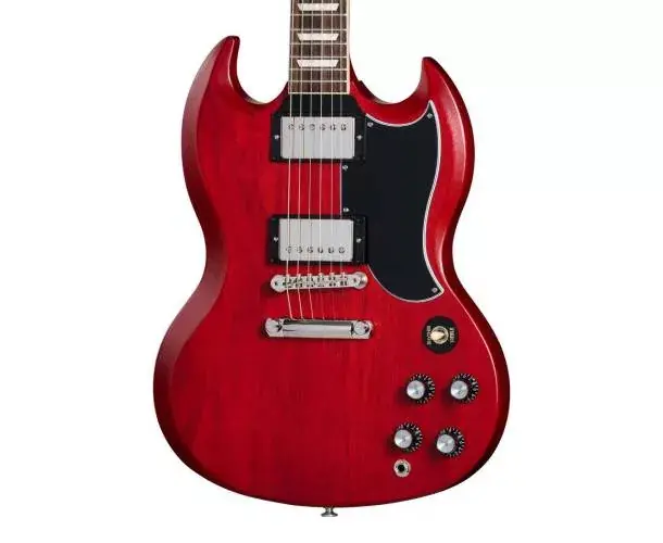 Must-Have SG STANDARD ‘61 FADED WITH ‘57 CLASSIC UNDERWOUND, VINTAGE CHERRY SATIN, EXCLUSIVE
