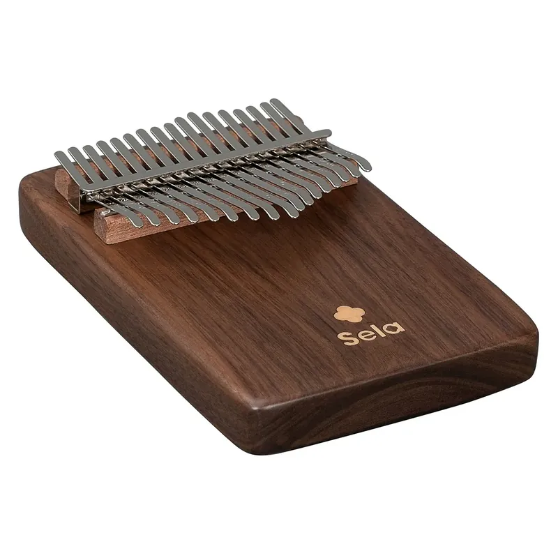 Nouvelle Collection SELA Kalimba 17 Lames Solid Black Walnut