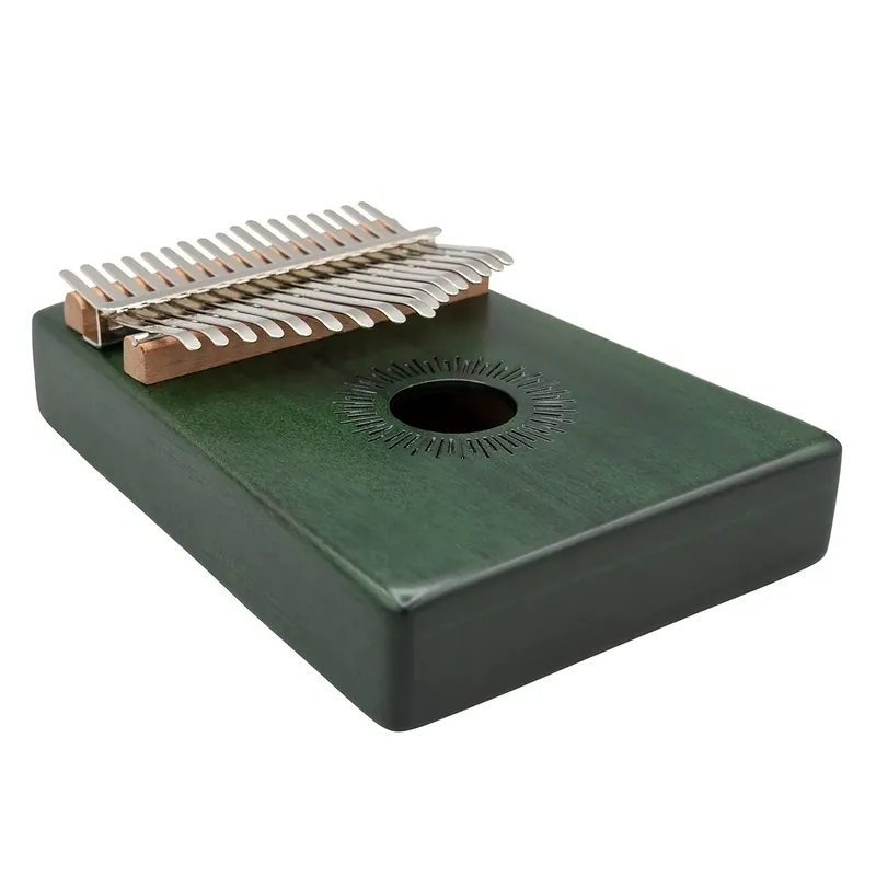 SELA Kalimba 17 Lames Hollow Mahogany - Green Prix Réduit