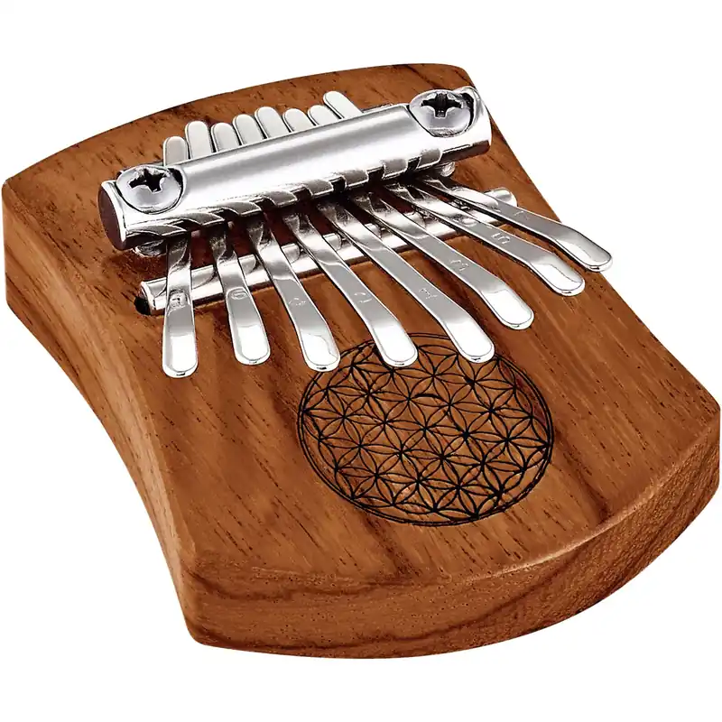 MEINL SONIC ENERGY Kalimba 8 Lames Red Zebrawood - Flower Of Life Offre Limitée