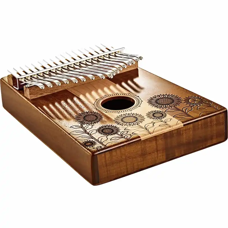 Acheter En Ligne MEINL SONIC ENERGY Kalimba 17 Lames Maple Acacia - Soundhole- Do Maje