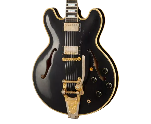 KEITH RICHARDS 1960 ES-355 COLLECTOR EDITION SIGNED LABEL Soldes