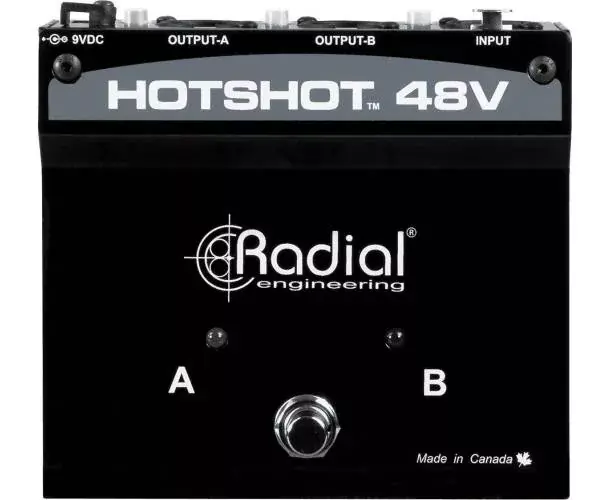 HOTSHOT 48V - SELECTEUR MICROPHONE STATIQUE - 2 SORTIES Pas Cher