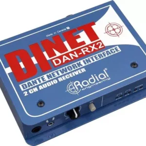 Nouveauté RECEPTEUR DANTE 2 CANAUX ETHERCON