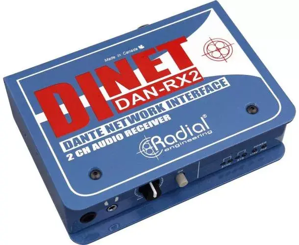 Nouveauté RECEPTEUR DANTE 2 CANAUX ETHERCON