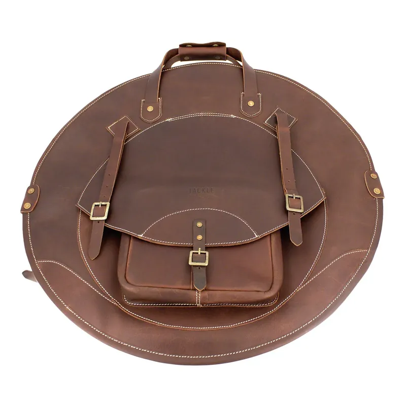 Housse Cymb Tackle Instrument 24" - Sac A Dos - En Cuir - Brown Prix Réduit