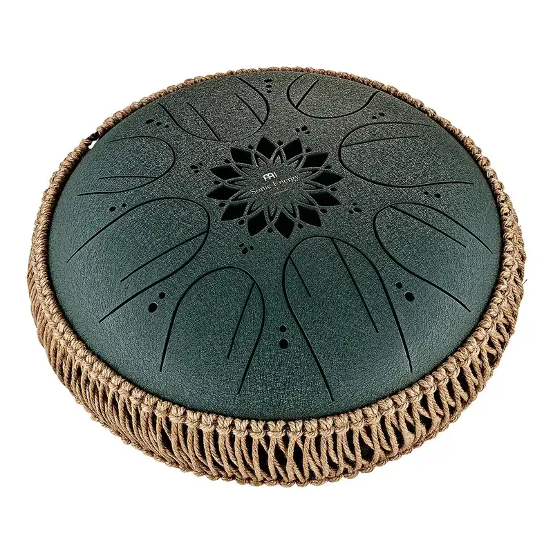Prix Choc MEINL SONIC ENERGY Tongue Drum Octave Steel- Fa -Min- Dark Green