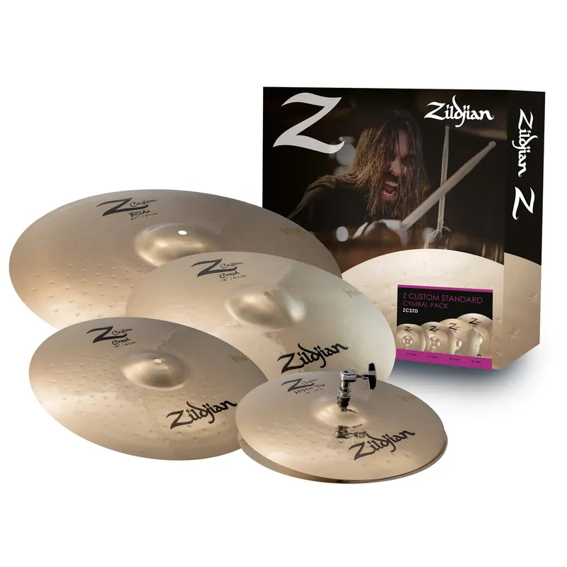 Top Vente ZILDJIAN Pack Z Custom Standard 4pcs