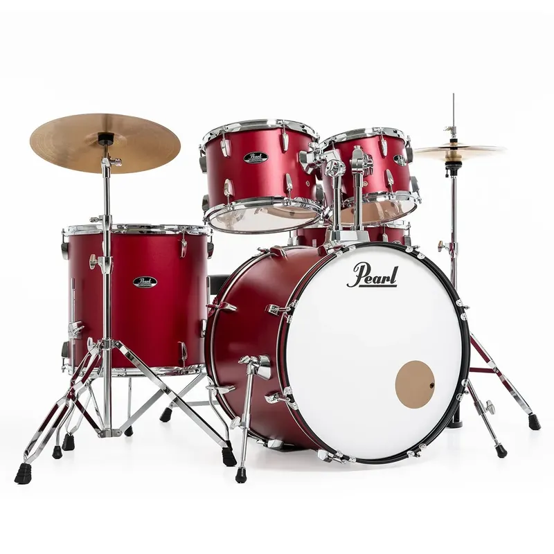 Populaire PEARL Roadshow Batterie 22"/5pcs Matte Red