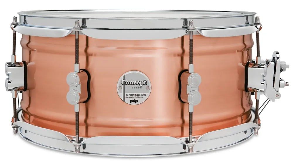 Marque PDP Concept Series Caisse Claire 14"x 6.5" Brushed Copper 1.2mm