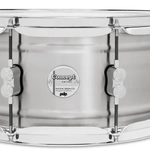 Marque PDP Concept Series Caisse Claire 14"x 6.5" Brushed Aluminum 1.2mm