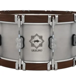 Offre Limitée PDP Concept Series Caisse Claire 14"x 6.5" Aluminium Wood Hoop 3mm