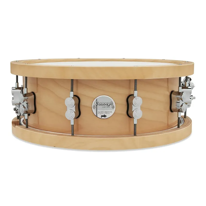 PDP Concept Series Caisse Claire 14"x 5.5" Natural Wood Hoop 20-Ply Offre Exclusive