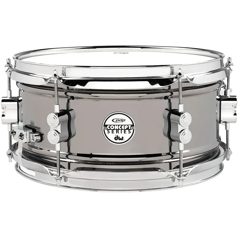 PDP Concept Series Caisse Claire 12"x 06" Black Nickel Over Steel Commander Maintenant